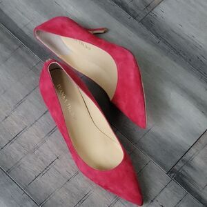 Ivanka Trump Suede Red Heels